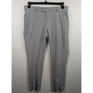 Peter Millar Crown Crafted Pants Men's 33x28 Gray Golf Stretch Performance Chino